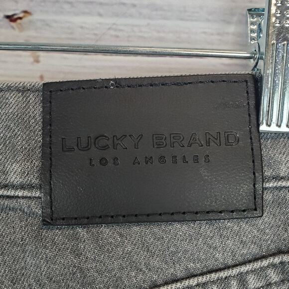 Lucky Brand Denim Mini Skirt Size 4 Gray High Rise Jean Frayed Raw Hem Festival - Picture 8 of 12